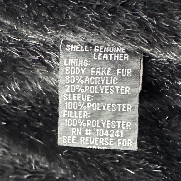 Vintage 90's Phat farm Men's Black Leather Jacket size XL - Picture 13 of 16